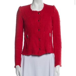 IRO Evening Jacket Red Tweed XS